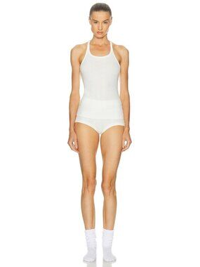 Negative Underwear Pointelle Lounge Shorts in Ivory XLarge New Womens Bloomers H